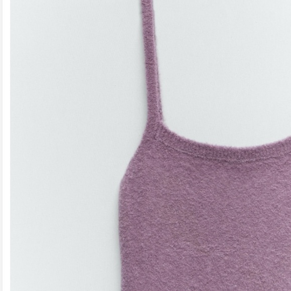 Zara  Knit Purple Dress - Picture 3 of 3